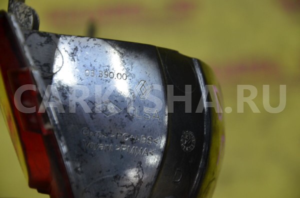 Фонарь задний противотуманный правый Renault Duster 