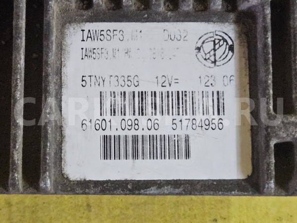 Блок управления двигателем Fiat Punto 